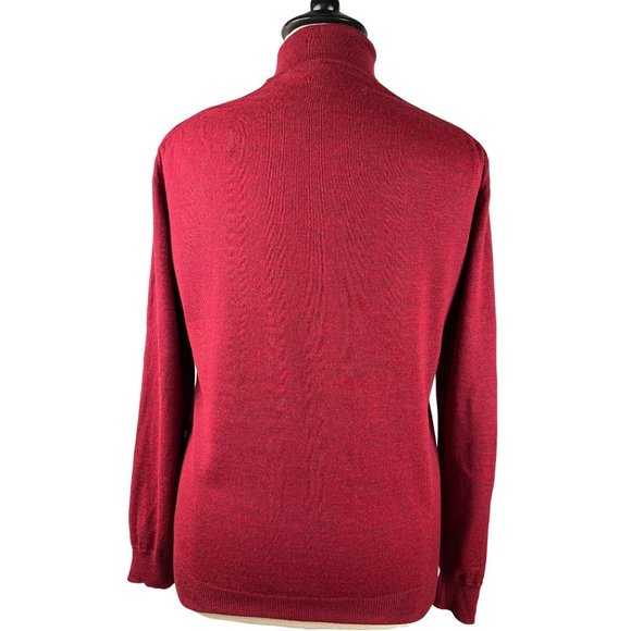 Neiman Marcus Merino Wool blend Quarter Zip Sweater, Men’s Size Large - Picture 6 of 11
